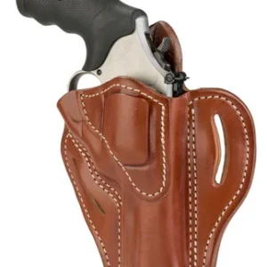 1791 Gunleather RVH2CBRR RVH2  OWB Size 02 Classic Brown Leather Belt Slide Fits Ruger GP100/S&W K Frame Right Hand