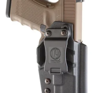1791 Gunleather TACIWBGLOCKBLKR Tactical Kydex IWB Black Kydex Belt Clip Compatible w/Glock Right Hand