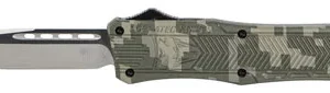 CobraTec Knives MADCCTK1MDNS CTK-1  Medium 3" OTF Drop Point Plain D2 Steel Blade/Army DigiCamo Aluminum Handle Features Glass Breaker Includes Pocket Clip
