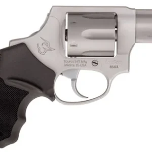 Taurus 2856029CH 856  Small Frame 38 Special +P 6rd 2" Matte Stainless Barrel, Cylinder & Frame, Black Finger Groove Rubber Grip, Transfer Bar Safety, Concealed Hammer