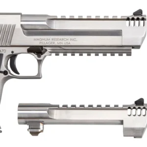 Magnum Research DE50429SRMB Desert Eagle Mark XIX Conversion Combo 50 AE/429 DE 6" 7+1 Overall Stainless Steel Black Rubber Grip