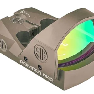 Sig Sauer Electro-Optics SOR1P103 Romeo1Pro  Flat Dark Earth 1x30mm 6 MOA Red Dot Reticle Illuminated
