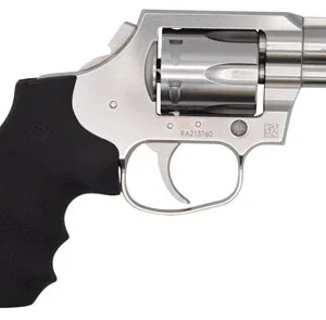 Colt Mfg KCOBRASB2BB King Cobra Carry 357 Mag 6 Shot 2" DAO Brushed Stainless Steel Barrel, Cylinder & Frame, Black Hogue Rubber w/Finger Grooves Grip