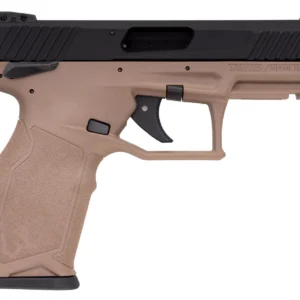 Taurus 1TX22141F TX22  22 LR 16+1 4.10" Matte Black Steel/Threaded Barrel, Black Hard Coat Anodized Serrated Slide, Flat Dark Earth Polymer Frame w/Picatinny Rail, FDE Polymer Grips
