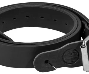 1791 Gunleather BLT013438SBLA 01  Gun Belt Stealth Black Leather 34/38 1.50" Wide Buckle Closure