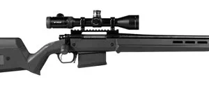 Magpul MAG931-BLK Hunter American Stock Fixed with Aluminum Bedding & Adjustable Comb Black Synthetic for Ruger American SA