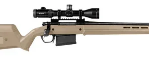 Magpul MAG931-FDE Hunter American Stock Fixed with Aluminum Bedding & Adjustable Comb Flat Dark Earth Synthetic for Ruger American SA