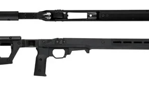Magpul MAG997-BLK Pro 700 Stock Fixed w/Aluminum Bedding Black Synthetic for Remington 700 SA