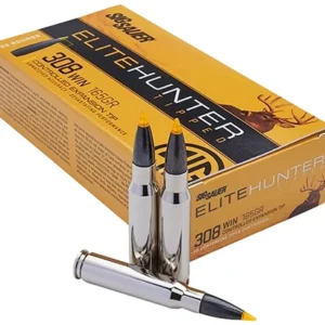 Sig Sauer E308TH220 Elite Hunter Tipped  308 Win 165 gr Controlled Expansion Tip 20 Per Box/ 10 Case