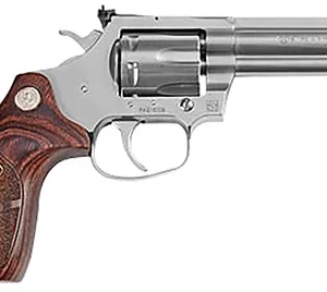 Colt Mfg KCOBRASB4TS King Cobra Target 357 Mag 6 Shot 4.25" Matte Stainless Barrel, Cylinder & Steel Frame. Altamont Wood Grip