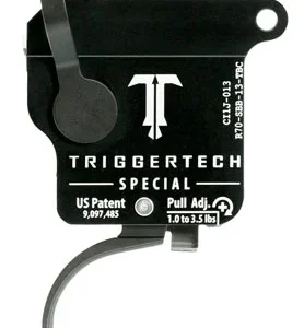 TriggerTech R70SBB13TBC Special  Single-Stage Traditional Curved Trigger with 1-3.50 lbs Draw Weight for Remington 700 Right