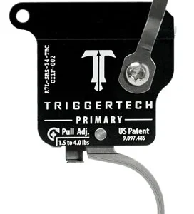 TriggerTech R7LSBS14TBC Primary  Single-Stage Traditional Curved Trigger with 1.50-4 lbs Draw Weight for Remington 700 Left