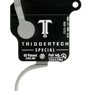 TriggerTech R70SBS13TNC Special Without Bolt Release Single-Stage Traditional Curved Trigger with 1-3.50 lbs Draw Weight for Remington 700 Right