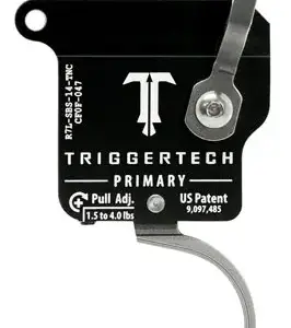 TriggerTech R7LSBS14TNC Primary Without Bolt Release Single-Stage Traditional Curved Trigger with 1.50-4 lbs Draw Weight for Remington 700 Left