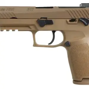 Sig Sauer 320F9M17MSMA P320 M17 *MA Compliant 9mm Luger Caliber with 4.70" Barrel, 10+1 Capacity, Overall Coyote PVD Finish Stainless Steel, Picatinny Rail Frame, Serrated Slide & Polymer Grip