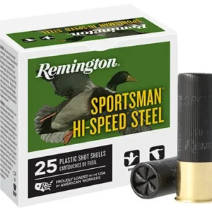 Remington Ammunition 20005 Sportsman Hi-Speed Steel 12 Gauge 2.75" 1 oz 6 Shot 25 Per Box/ 10 Cs