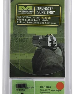 Meprolight USA 102203301 Tru-Dot  Black | Green Tritium Front Sight Orange  Tritium Rear Sight Set
