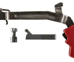 Apex Tactical 102155 Action Enhancement  Red Drop-In Trigger, Compatible w/Glock Gen3-4 17/17L/19/22-27/31-35