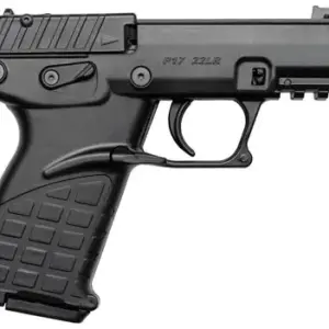 Kel-Tec P17BLK P17  Compact Frame 22 LR 16+1, 3.80" Black Steel Threaded Barrel, Black Serrated Slide, Black Polymer Frame w/Picatinny Rail, Black GRN Grip, Lever Safety, Ambidextrous