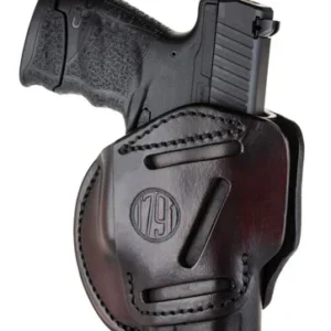 1791 Gunleather 3WH3SBRA 3-Way IWB/OWB Size 03 Signature Brown Leather Belt Loop Compatible w/ Glock 26 Compatible w/ Ruger LC9 Compatible w/ S&W M&P Shield Ambidextrous Hand