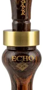 Echo Calls 78913 Breaker  Single Reed Mallard Hen Sounds Attracts Ducks Brown Bocote Timber