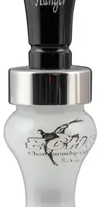 Echo Calls 79010 Meat Hanger  Double Reed Mallard Sounds Attracts Ducks Black/Pearl Acrylic