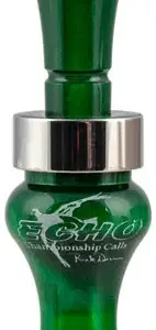 Echo Calls 79021 Timber  Double Reed Mallard Hen Sounds Attracts Ducks Green Pearl Acrylic