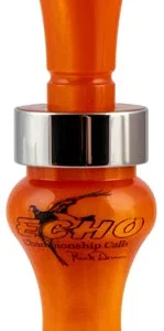 Echo Calls 79026 Timber  Double Reed Mallard Sounds Attracts Ducks Orange Pearl Acrylic