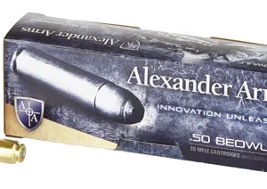 Alexander Arms AB350XTPBOX XTP  50Beowulf 350gr Hornady XTP Hollow Point 20 Per Box/10 Case