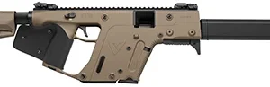 Kriss USA KV45CFD22 Vector CRB G2 45 ACP 10+1 16" Black Barrel Shroud, FDE Rec & Fixed Stock, Black California Paddle Grip, Flip Up Sights