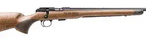 CZ-USA 02373 CZ 457 Royal Full Size 22 LR 5+1 20.50" Black Nitride Black Nitride Steel Receiver Walnut Fixed American Style w/Decorative Forend Tip Stock Right Hand