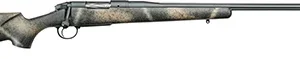 Bergara Rifles BPR3365 Premier Highlander 6.5 Creedmoor 4+1 24" Sniper Gray Cerakote Fluted Barrel, Sniper Gray Cerakote 416 Stainless Steel Receiver, Woodland Camo Grayboe Stock