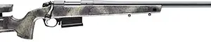 Bergara Rifles B14LM357 B-14 Wilderness HMR 7mm Rem Mag 5+1 24" Threaded, Sniper Gray Cerakote Barrel/Rec, Adj. SoftTouch Woodland Camo Stock with Mini-Chassis, Omni Muzzle Brake