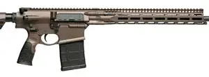 Daniel Defense 0216581690047 DD5 V5 Gen II 6.5 Creedmoor 20" 20+1 Mil-Spec Brown Cerakote 6 Position w/SoftTouch Overmolding Stock MLOK
