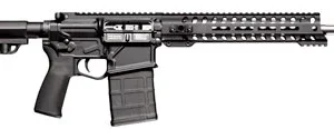 Patriot Ordnance Factory 01662 Rogue Direct Impingement 7.62x51mm NATO 20+1 16.50" Stainless Steel Barrel, Black Anodized Receiver, 11" Renegade Handguard, Synthetic 6 Position MFT Minimalist Stock