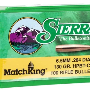 Sierra 1729 MatchKing  6.5 Creedmoor .264 130 gr Hollow Point Boat Tail/ 100 Per Box