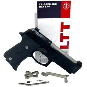 Langdon Tactical Tech LTTTJOPN Trigger Job In A Bag  Nickel Curved Fits Beretta 92/96/M9 not A1 Right Hand