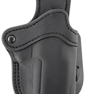 1791 Gunleather ORPDH24SBLR BH2.4 Optic Ready OWB 2.4 Stealth Black Leather Paddle Fits Walther PPQ/Sig P320/Springfield XD-M