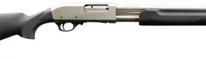 Charles Daly 930228 301 Tactical 12 Gauge Pump 3" 5+1 18.50" Black Vent Rib Barrel, Nickel Aluminum Receiver, Fixed Black Synthetic Stock