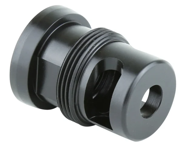 Griffin Armament TMM762 Taper Mount Minimalist Black 17-4 Stainless Steel with 5/8"-24 tpi Threads, 1.34" OAL & 1.07" Diameter for 30 Cal