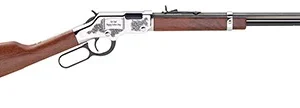 Henry H004SFD Golden Boy Fathers Day Full Size 22 Long/22 LR/22 Short, 16 LR/21 Short, 20" Blued Octagon Barrel Nickel-Plated Steel Receiver American Walnut Right Hand