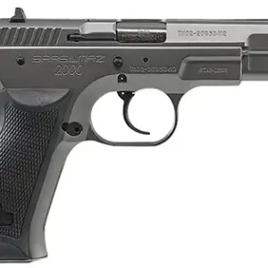 SAR USA 2000ST 2000  9mm Luger Caliber with 4.50" Barrel, 17+1 Capacity, Overall Stainless Finish Steel, Beavertail Frame, Serrated Slide & Polymer Grip