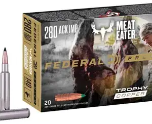 Federal P280A1TC1 Premium  280Ackley Improved 140gr Trophy Copper 20 Per Box/10 Case