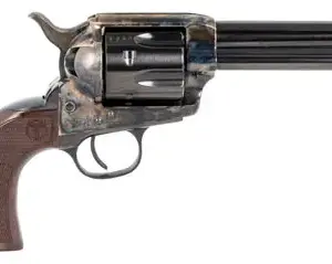 Taylors & Company 550812 Smoke Wagon  45 Colt (LC) Caliber with 4.75" Blued Finish Barrel, 6rd Capacity Blued Finish Cylinder, Color Case Hardened Finish Steel Frame & Checkered Walnut Grip