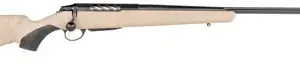 Tikka JRTXRT318 T3x Lite 270 Win 3+1 22.40" Fluted/Threaded, Black Barrel/Rec, Black Webbed Tan Roughtech Synthetic Stock, Interchangeable Grip, Muzzle Brake