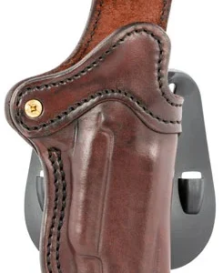 1791 Gunleather ORPDH1SBRR BH1 Optic Ready Size 01 OWB Style made of Leather with Signature Brown Finish, Adjustable Cant & Paddle Mount Type fits 4-5" Barrel 1911 for Right Hand