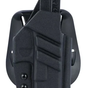 1791 Gunleather TACPDHOWBGLOCKBLKR Tactical Kydex  OWB Black Kydex Paddle Compatible w/Glock Right Hand