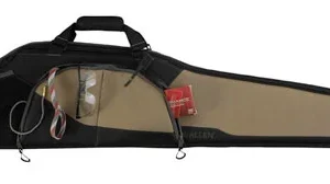 Allen 68246 Sawatch Rifle Case 46" Black Endura w/Tan Accents, Foam Padding, Accessory Pockets, Lockable Zippers & Plush Tricot Lining