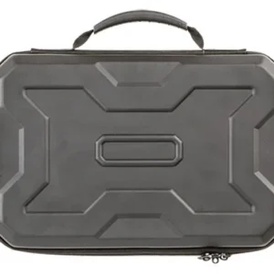 Allen 8212 EXO  Handgun Case Black Polymer, Egg Crate Foam, Lockable Zipper & Molded Rubber Handle 12" L