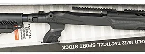 FAB Defense FXM4PR1022B M4 Conversion Kit Matte Black Synthetic, Collapsible Left Side Folding, Fits Ruger 10/22, 2.51"- 30.70" OAL